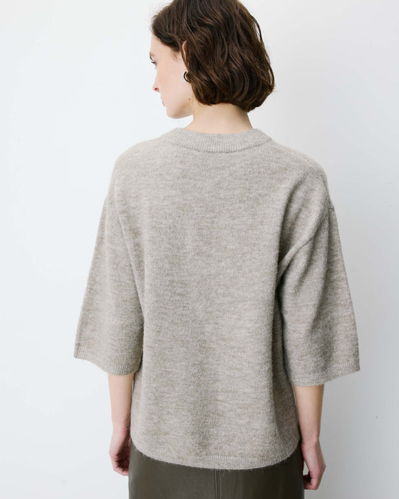 Grace & Mila 3/4 Sleeve Crew Neck Sweater