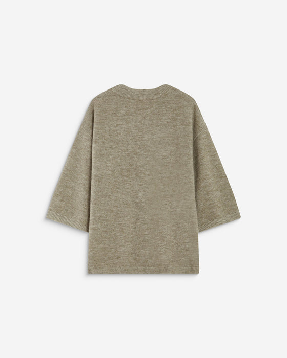 Grace & Mila 3/4 Sleeve Crew Neck Sweater