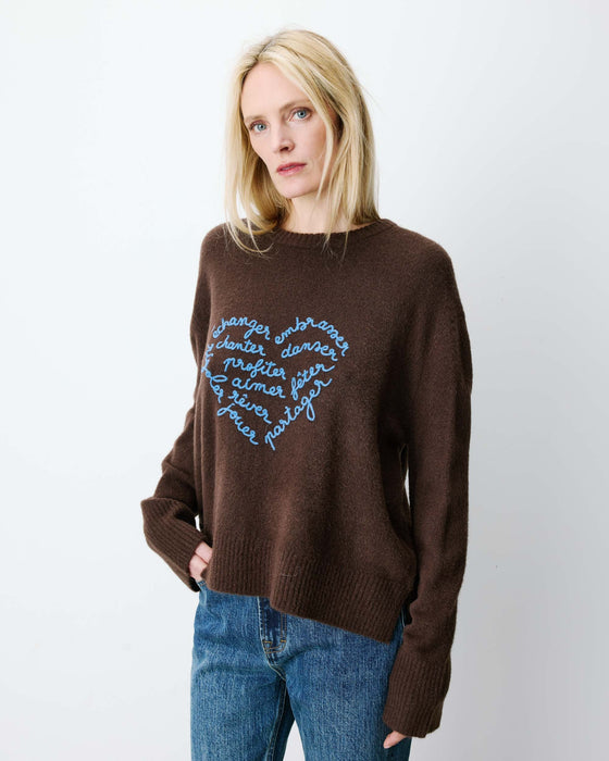 Grace & Mila Aubin Embroidered Sweater