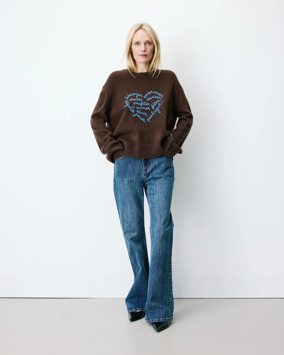 Grace & Mila Aubin Embroidered Sweater