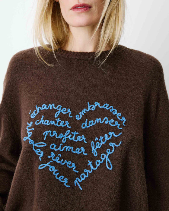 Grace & Mila Aubin Embroidered Sweater