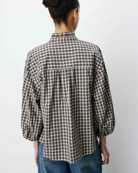 Grace & Mila Checked Blouse