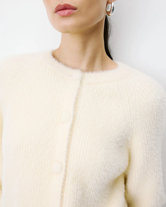 Grace & Mila Buttoned Crew Neck Cardigan