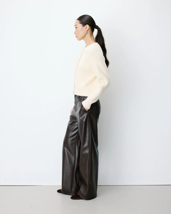 Grace & Mila Buttoned Crew Neck Cardigan