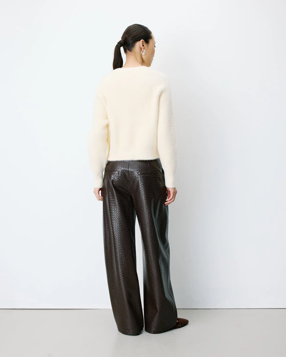 Grace & Mila Buttoned Crew Neck Cardigan
