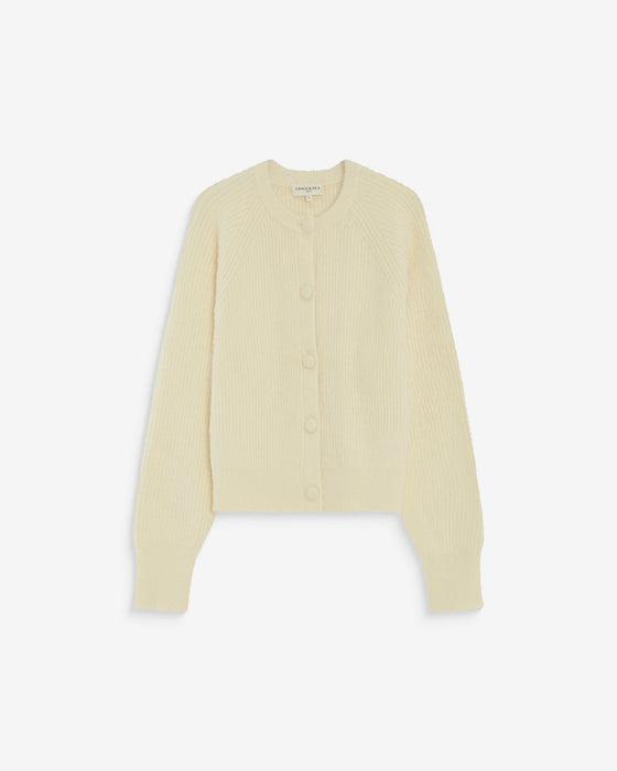 Grace & Mila Buttoned Crew Neck Cardigan