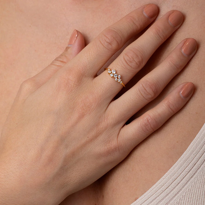 Sparkle Cluster Ring
