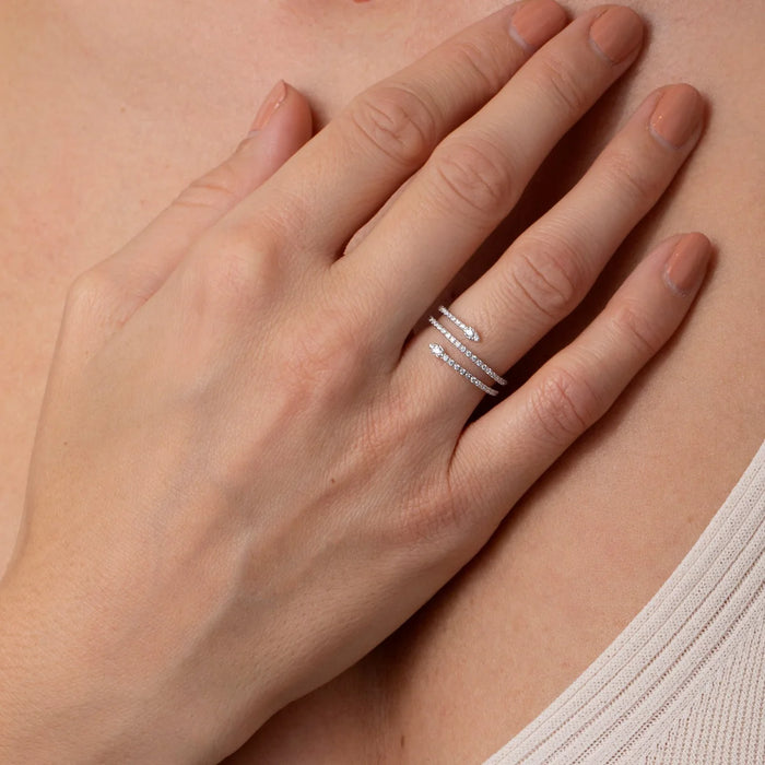 Teardrop Twist Ring