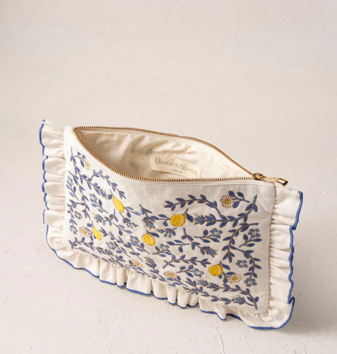 Lemon Garden Frill Pouch