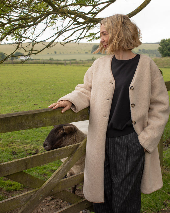 Chalk Maggie Cream Coat