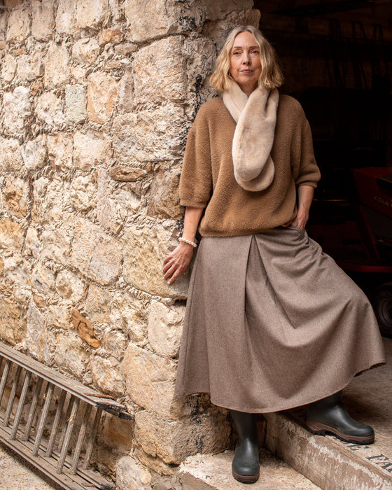 Chalk Mai Top Dark Tan