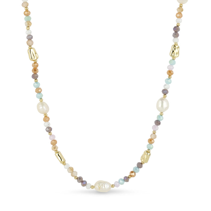 Pastels & Pearls Beaded Necklace