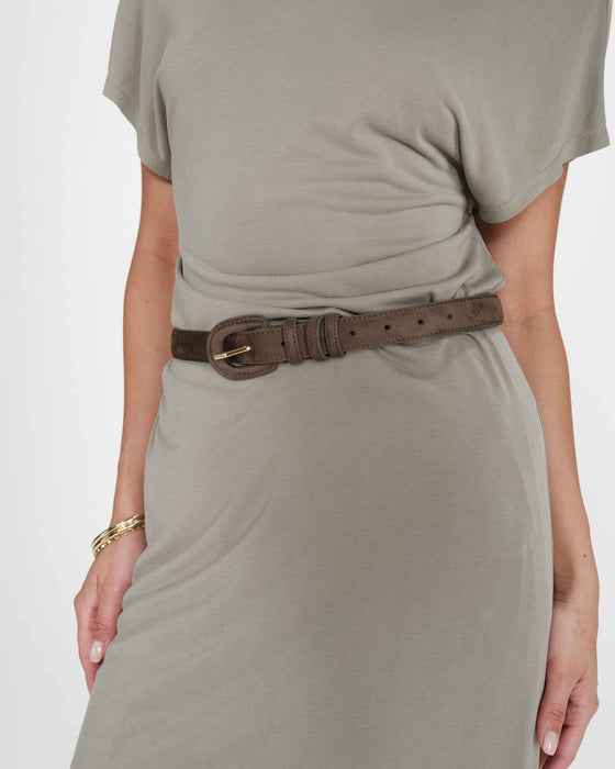 Grace & Mila Scotland Faux Suede Belt