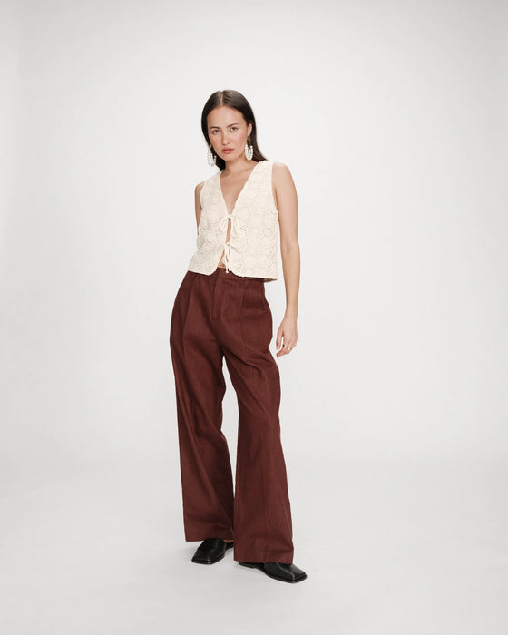 Grace & Mila Vony Tie-front Top