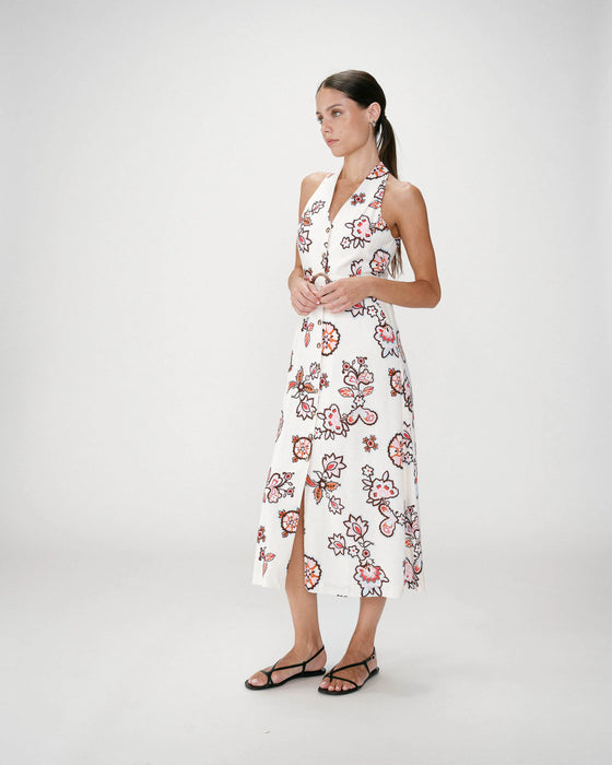 Grace & Mila Midi V-Neck Wink Dress