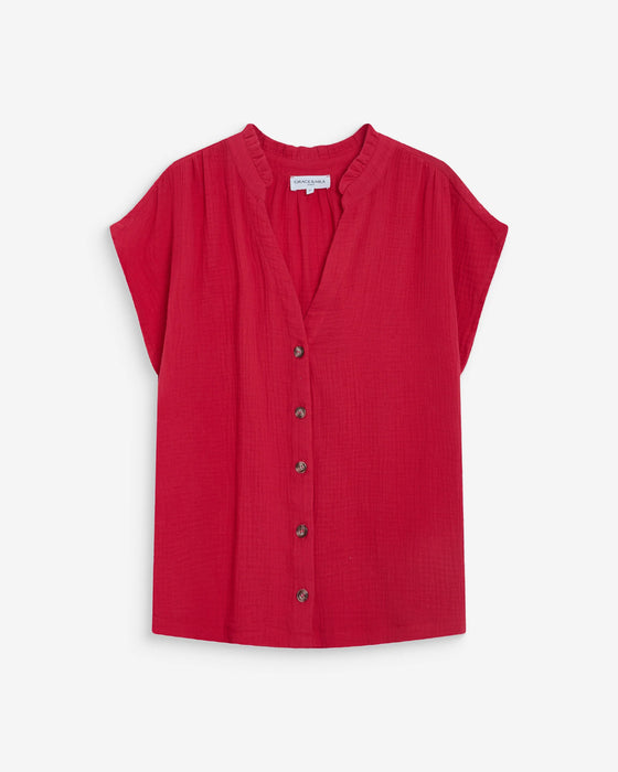 Grace & Mila Short Sleeve Wesra Shirt