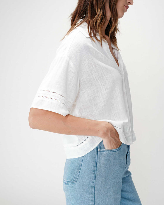 Grace & Mila Winka Short Sleeve Linen Shirt