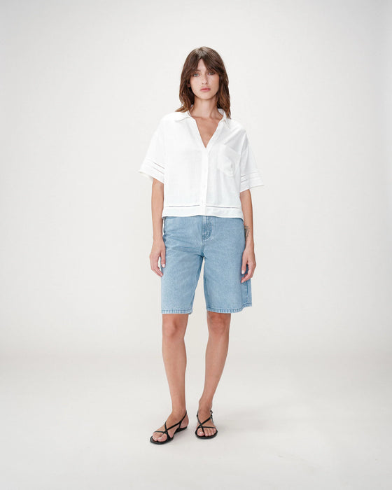 Grace & Mila Winka Short Sleeve Linen Shirt