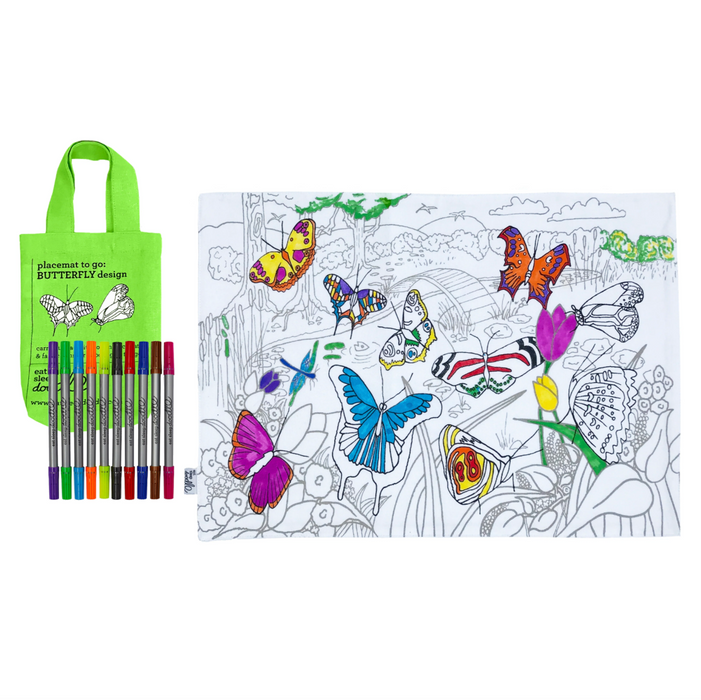 Butterfly Doodle Mat