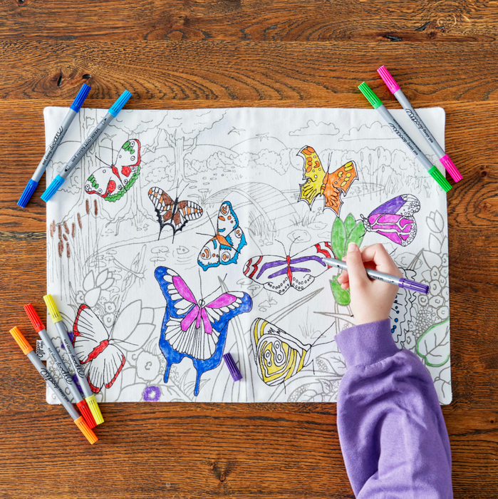 Butterfly Doodle Mat