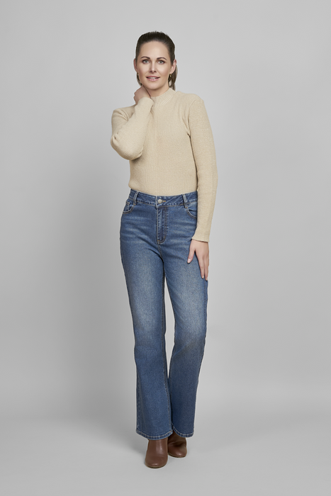 Pinns Denim Jeans with Embroidery Detail