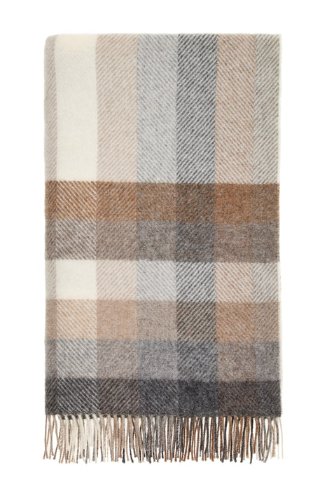Woodale Design Shetland Wool Throw - Natural