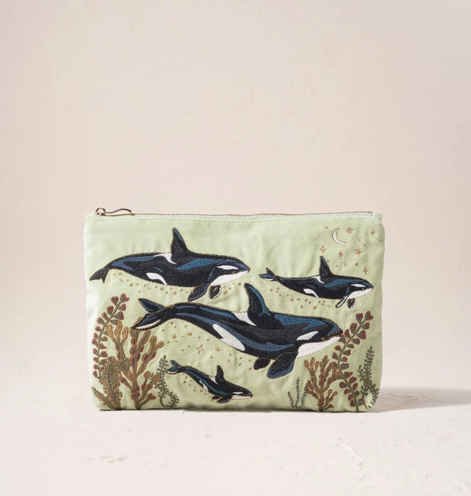 Wild Orcas Everyday Pouch
