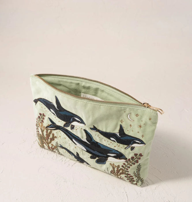 Wild Orcas Everyday Pouch