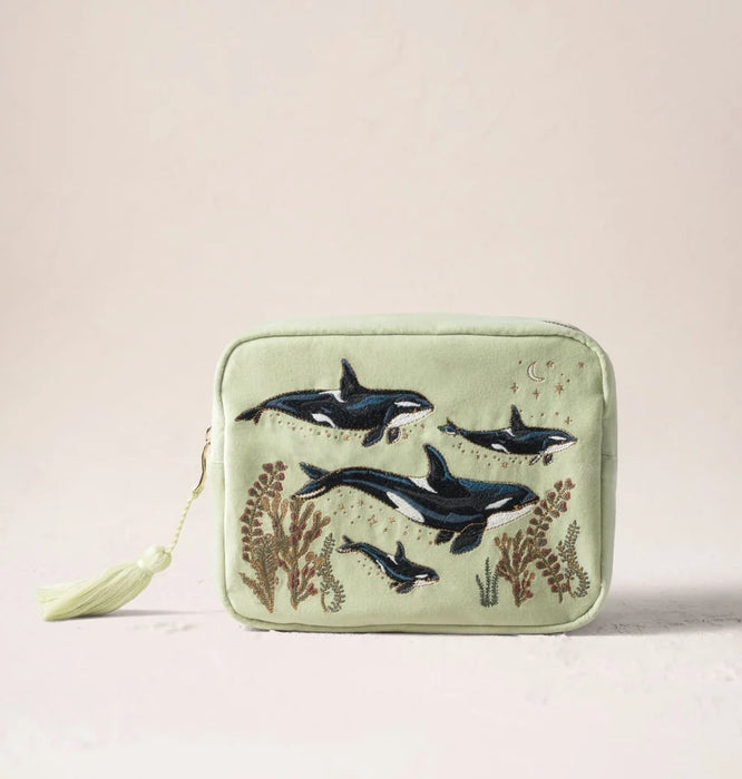 Wild Orcas Wash Bag