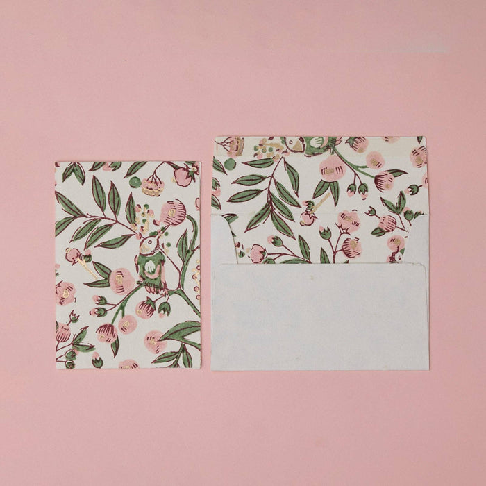 Hand Block Printed Greeting Card