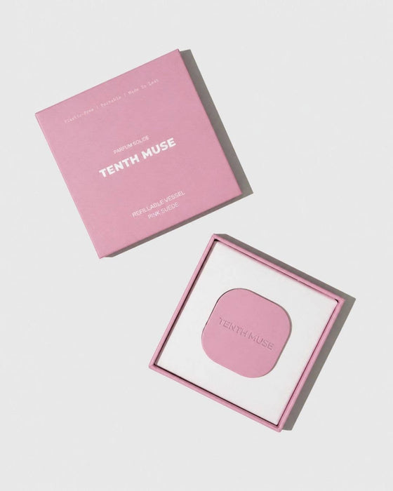 Tenth Muse Solid Perfume Balm Metal Refillable Vessel Pink