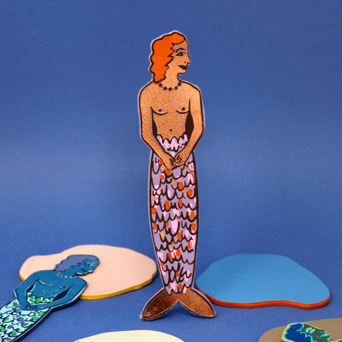 Mer-Woman | Leather Bookmark