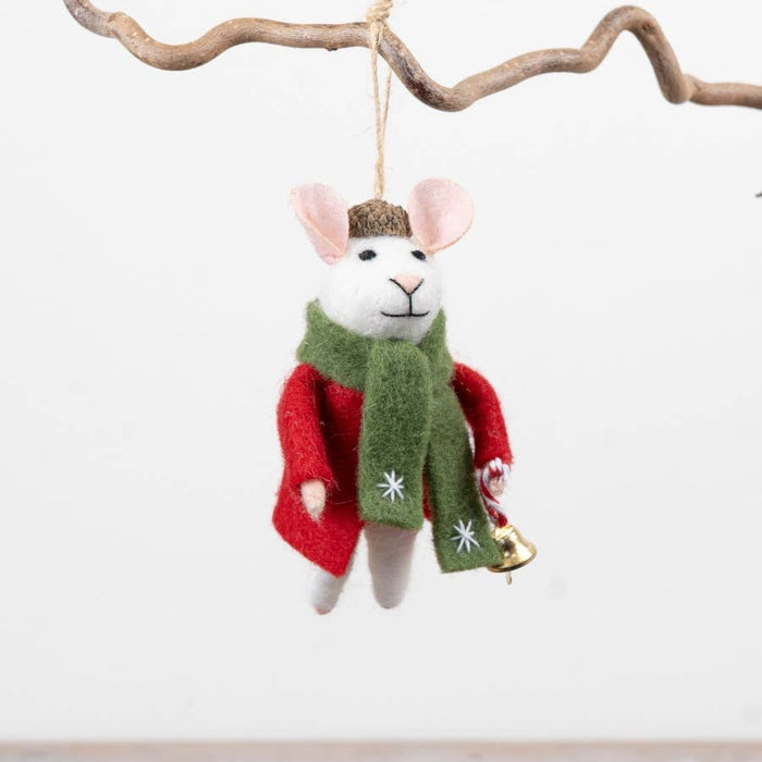 Acorn Hat Mouse Hanger, 10cm