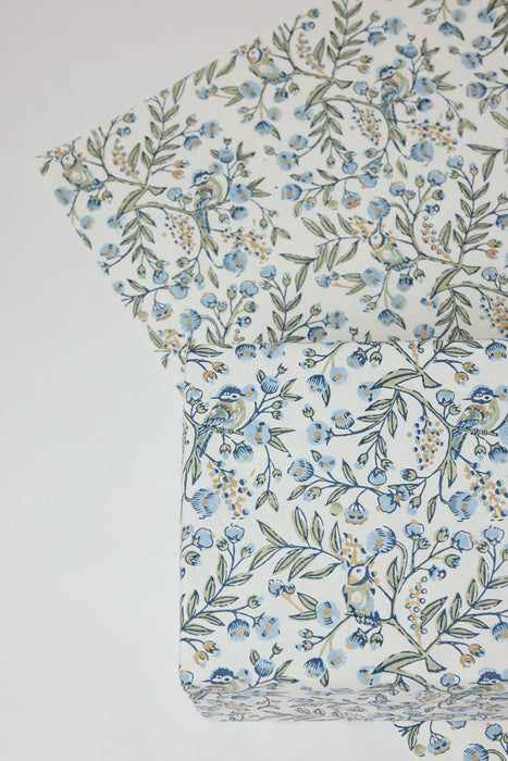 Block Printed Wrapping Paper Sheet