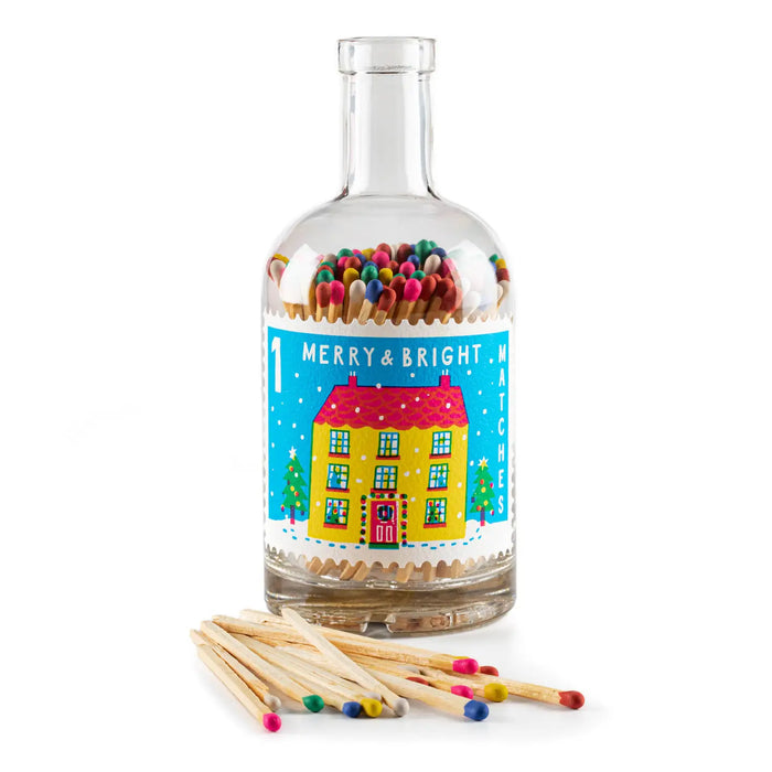 Merry Christmas Match Bottle