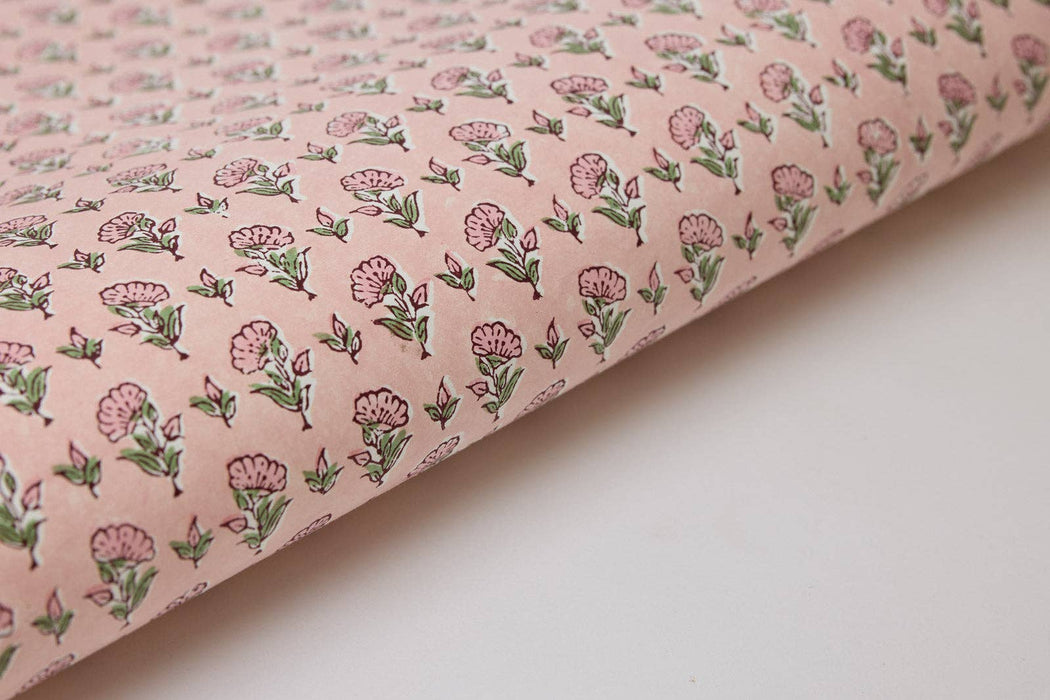 Block Printed Wrapping Paper Sheets