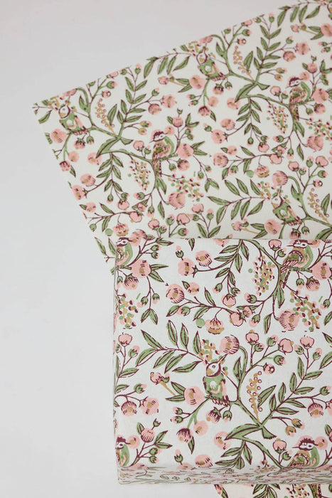 Block Printed Wrapping Paper Sheet
