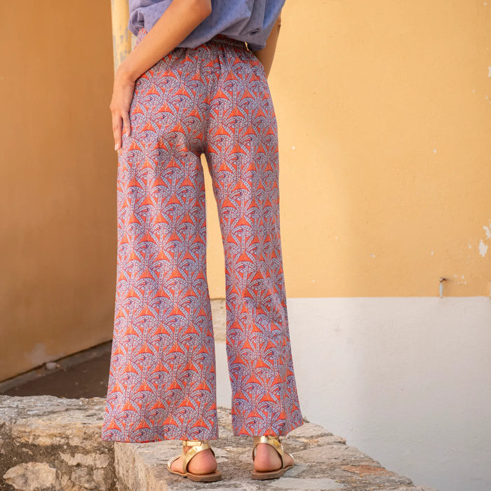 Pantalon Leana Palmer 100% Cotton - Orange