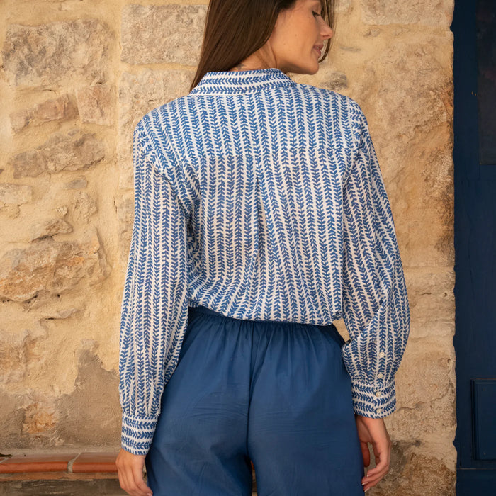 Chemise Alka Bormette - Bleu