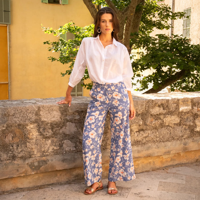 Chemise Cerise unie 100% cotton - blanc
