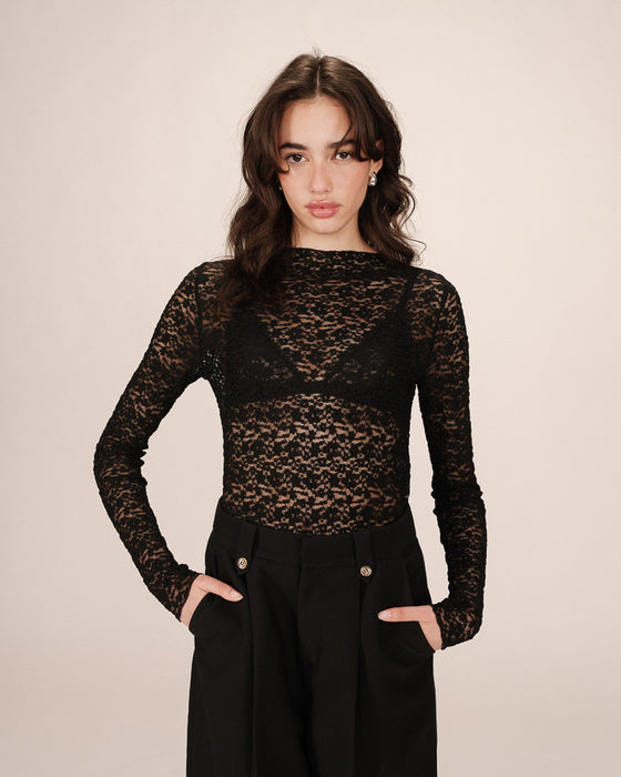 Grace & Mila Shady Lace Top