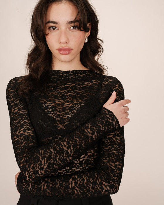 Grace & Mila Shady Lace Top